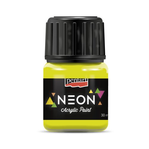 Neon festék - sárga - 30 ml