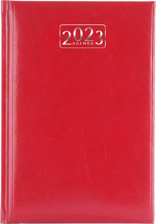 VIKTORIA Határidő napló, napi bontású, A5, piros - pontozáshoz