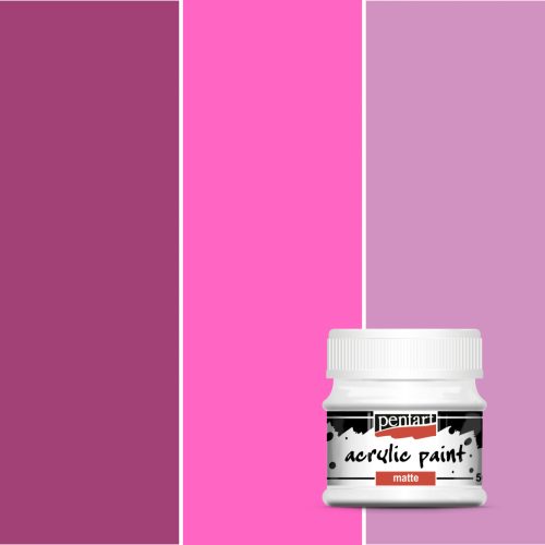 Pink festékcsomag pontozó technikához, 3x50 ml