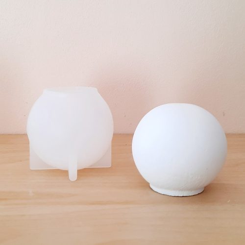 Gömb alakú mandalakő öntőforma szilikonból - Kicsi, 65 mm